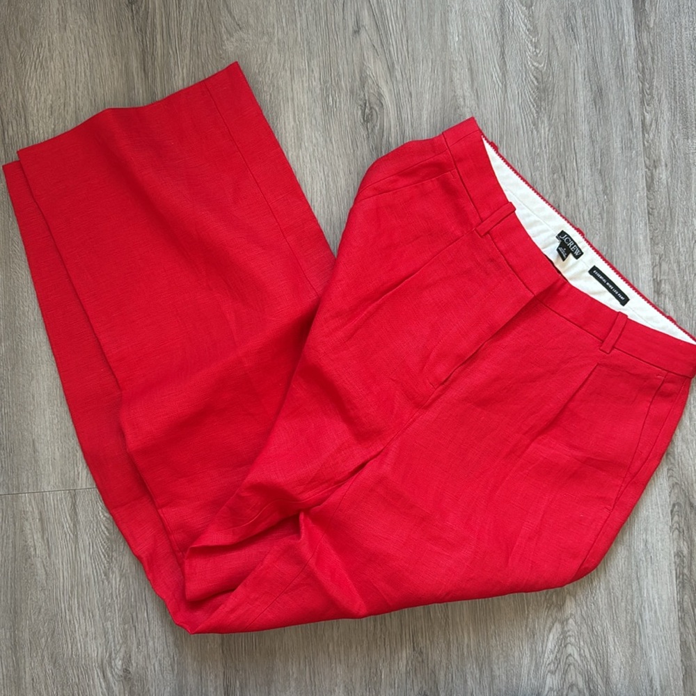 J.Crew Wide-leg essential pant in linen